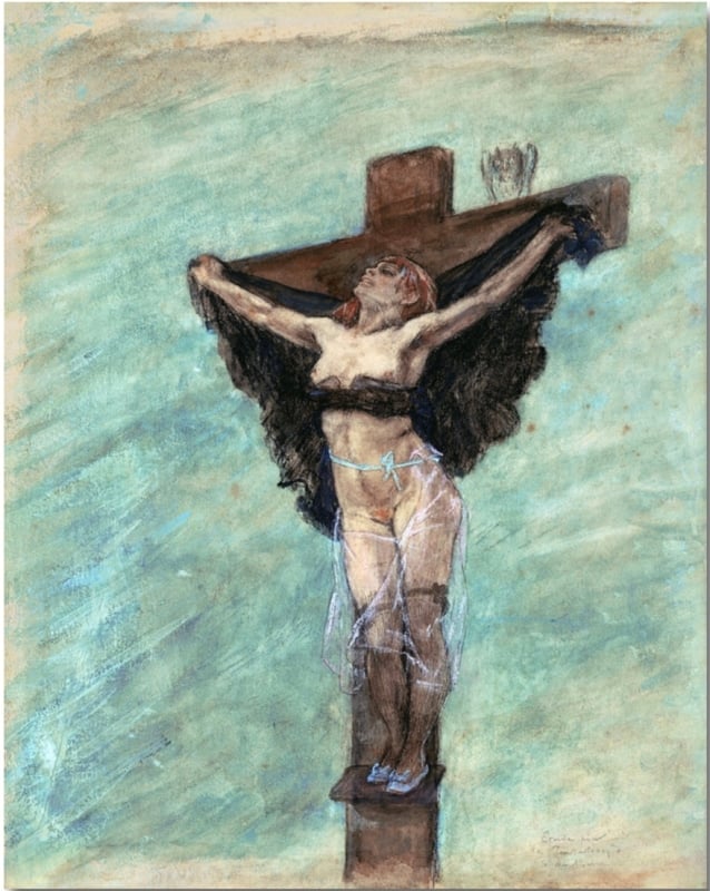 Rops, Study for the Temptation of St. Anthony, 1878