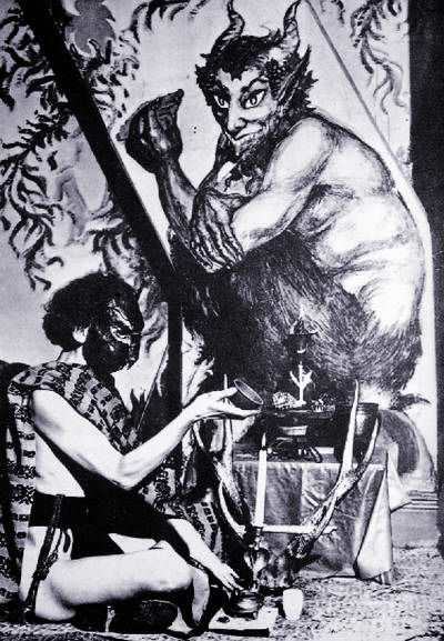 Rosaleen Norton performing an occult ritual Rosaleen Norton performing an occult ritual