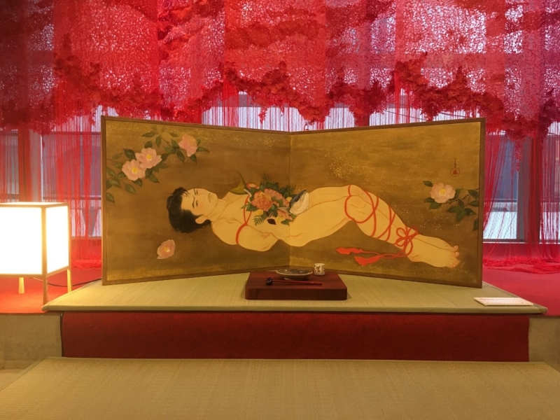 ryoko kimura folding screen painting