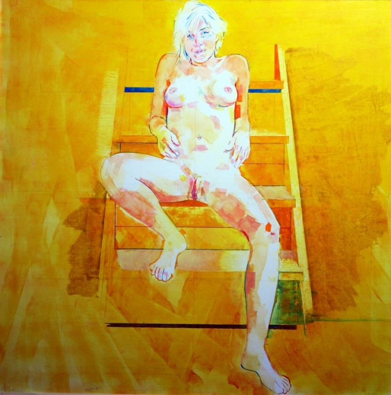 Sacha, 2025, oil on canvas, 60cm x 60cm, unfinished Sacha, 2025, oil on canvas, 60cm x 60cm, unfinished