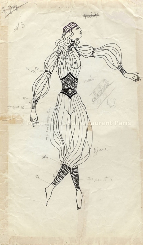 saint Sketch for La Revue, 1970