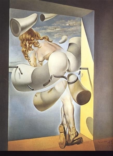 Salvador Dali, Young Woman Auto-Sodomized by the Horns of Her Own Chastity