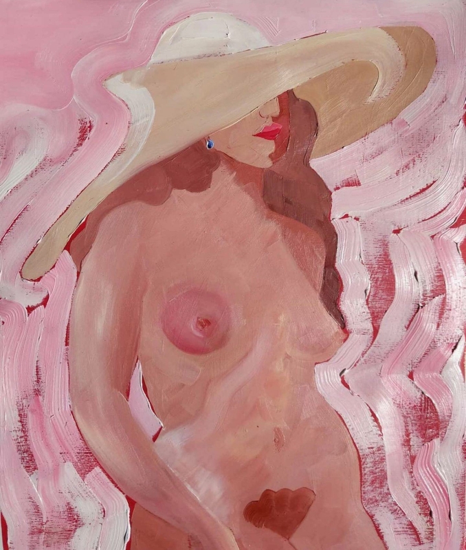 Sasha Podgurska  nude girl with hat