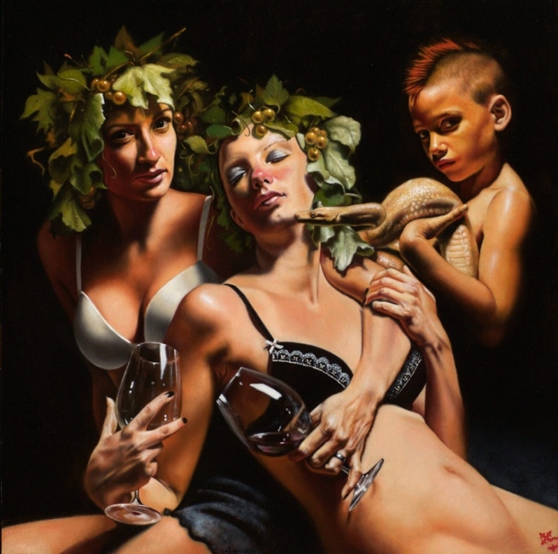 saturno butto Bacchants and Dionysus