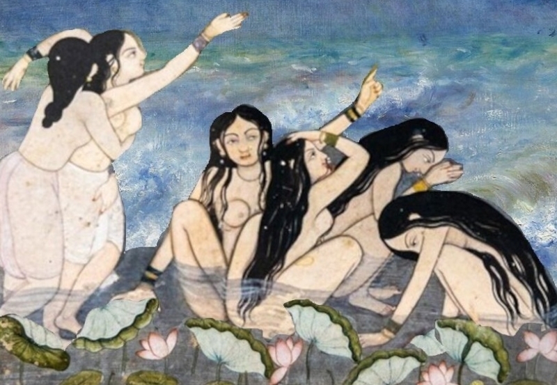 Seagull Steals Gopi's Clothes (detail)