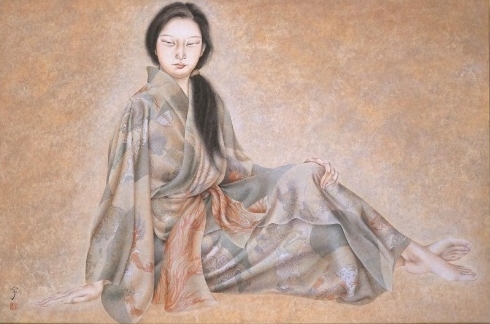 Seated female Kimiko Ogiwara
