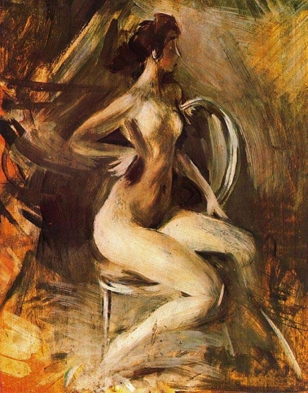 seated nude giovanni boldini