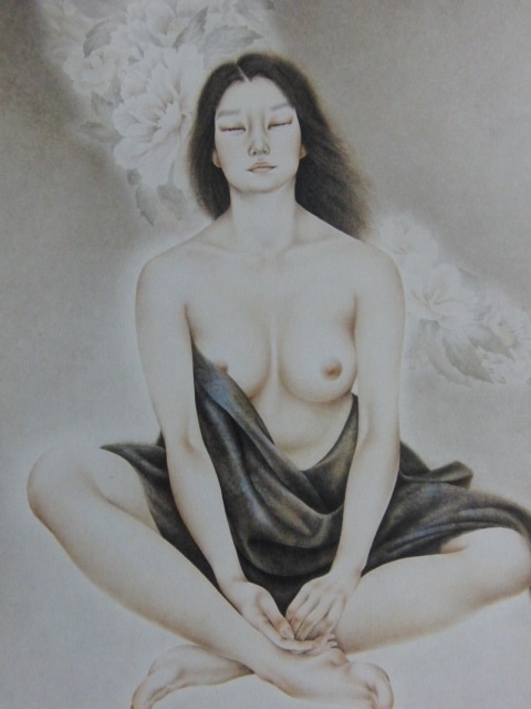 Seated Semi-nude by Kimiko Ogiwara