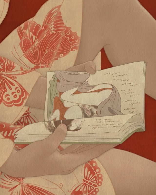 senju 36 bijin (Koukishin) detail shunga book