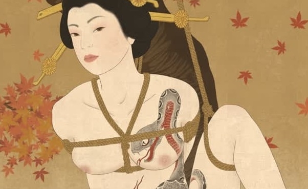 senju shunga bondage art detail