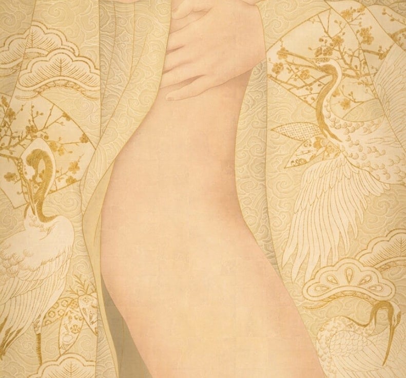 senju shunga furisode Shinnen (detail) senju shunga furisode Shinnen (detail)