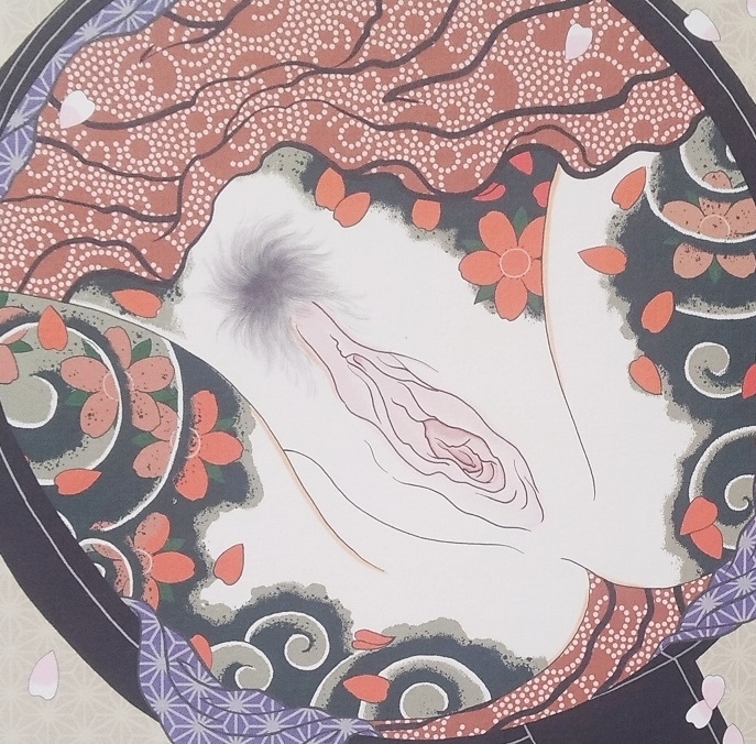 senju shunga haru spring detail