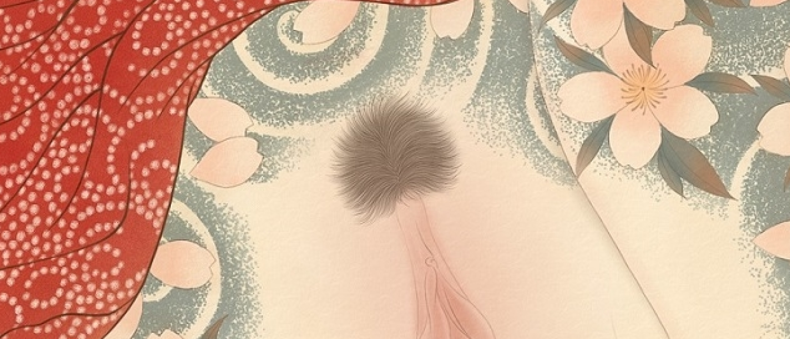 senju shunga Haru springtime detail