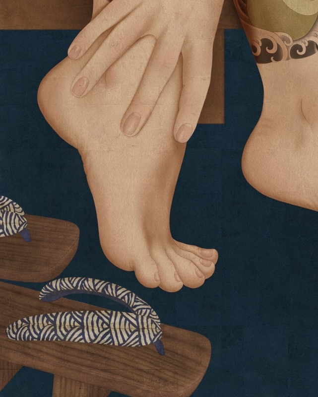 Senju Shunga Tama close-up foot