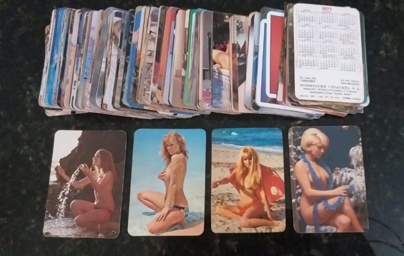 set of Brazilian Naked Women Pocket Calendars