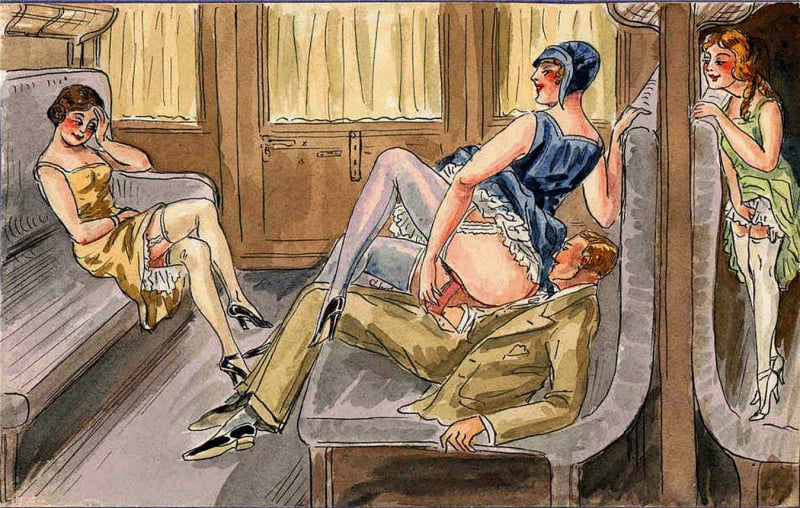 sex in train with female observers