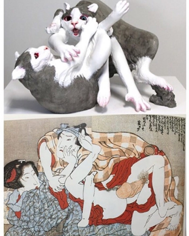 Shinichi Kaneko  Cats inspired by Eisen