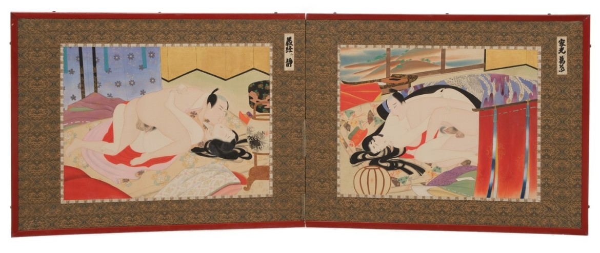 shunga folding screen