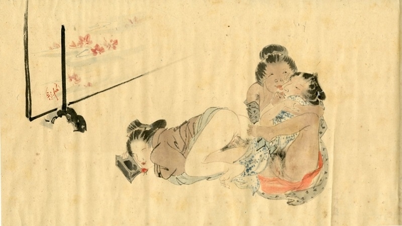 shunga Morimura shunga threesome