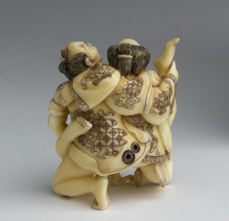 shunga netsuke art backside