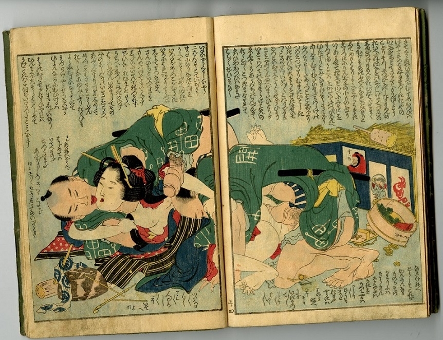 shunga rape scene Hokusai shunga rape scene Hokusai