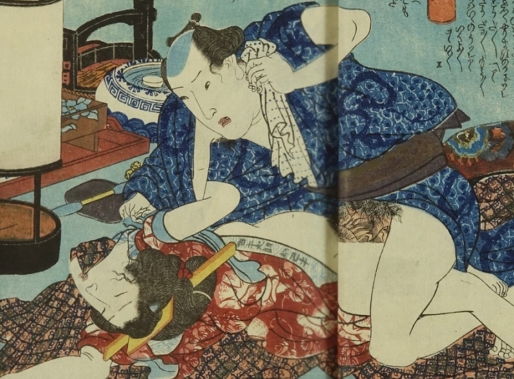 shunga series hana-goyomi (detail)