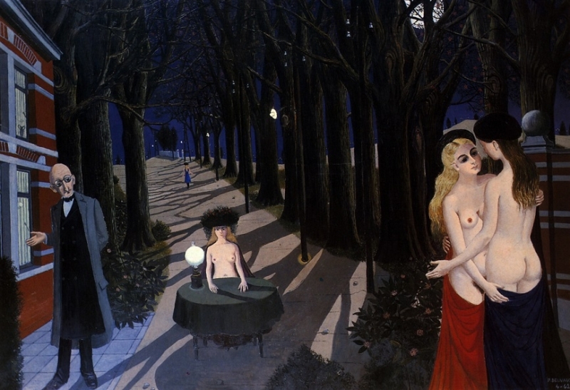 Silent Night by Paul Delvaux