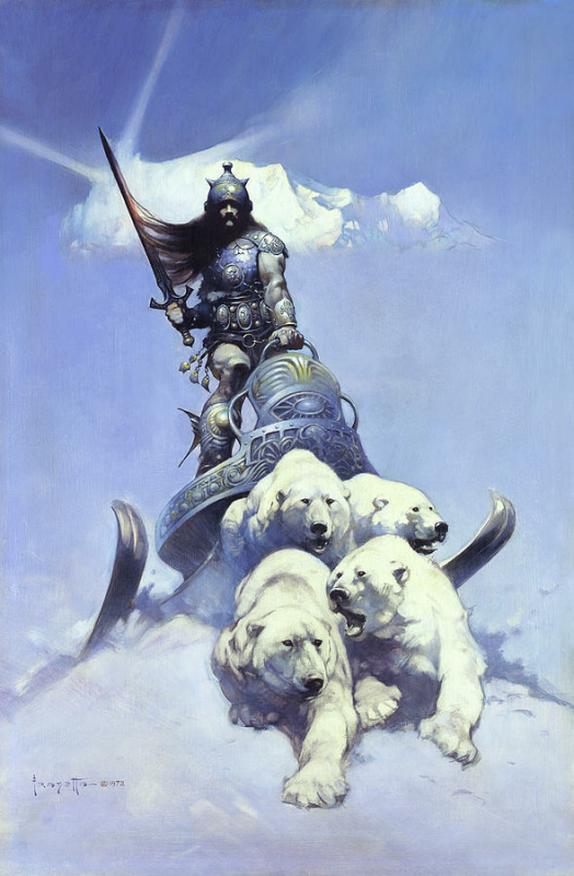 Silver Warrior Frankl Frazetta