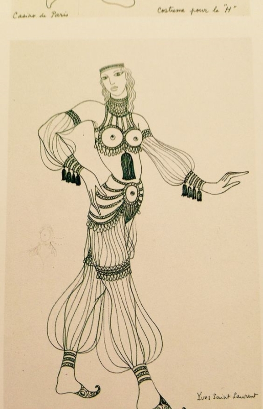 sketch for La Revue Yves Saint Laurent