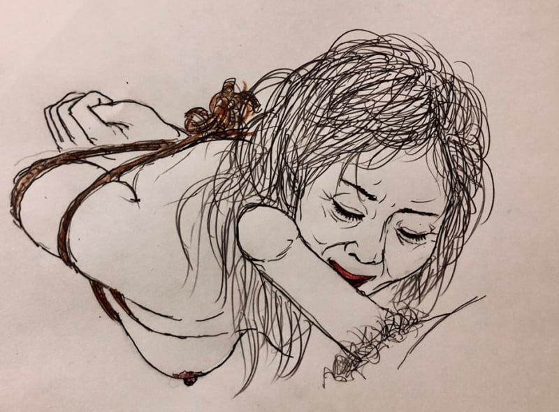 Sketch of a fellatio by Taku