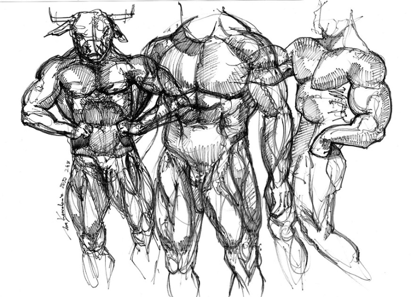 sketches minotaur jan kowalewicz