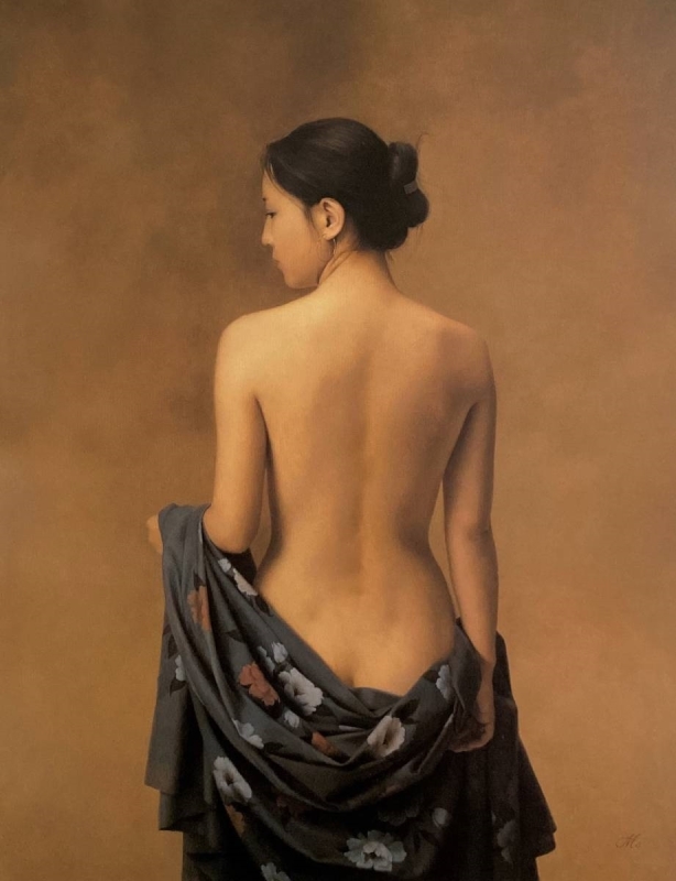 Standing nude Sosuke Morimoto