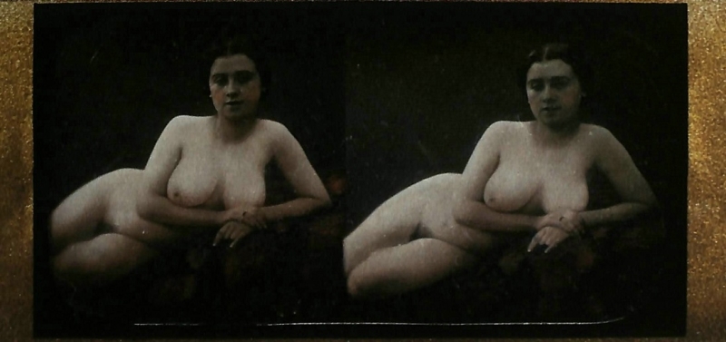 stereoscopic nude portrait