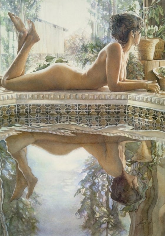 Steve Hanks nude female reflection
