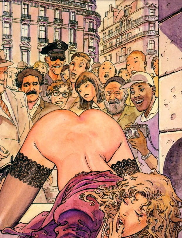 striptease art milo manara