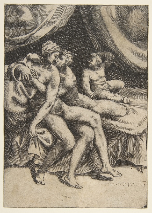 Suffering Semela, the mother of Dionysus after asking Jupiter