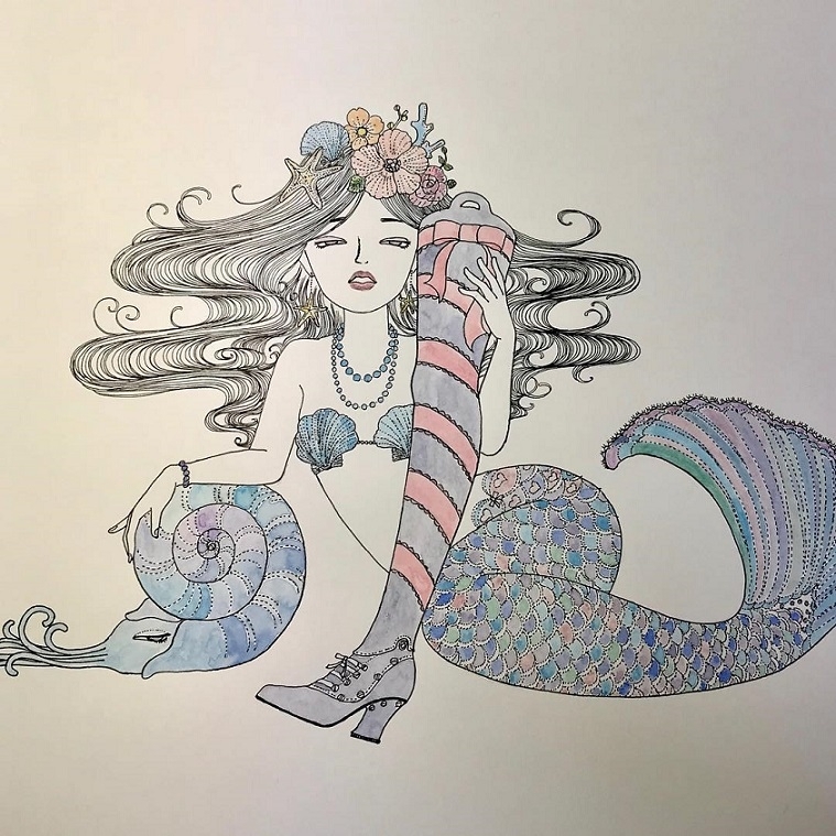 Sugawa Makiko mermaid