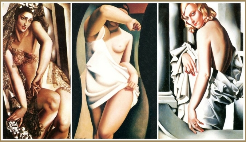 Tamara de Lempicka - Portrait of Nana de Herrera, 1929. The Model, 1925. Portrait of Marjorie Ferry, 1932