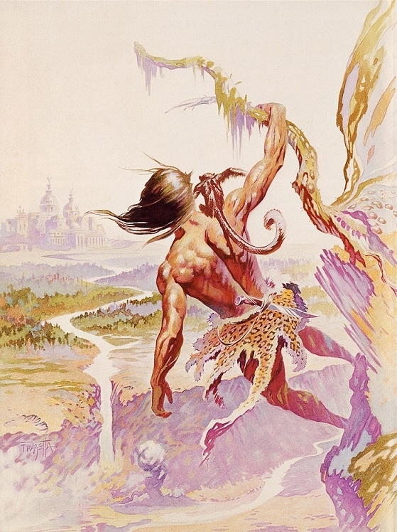 Tarzan and the Lost Empire Frank Frazetta cover art