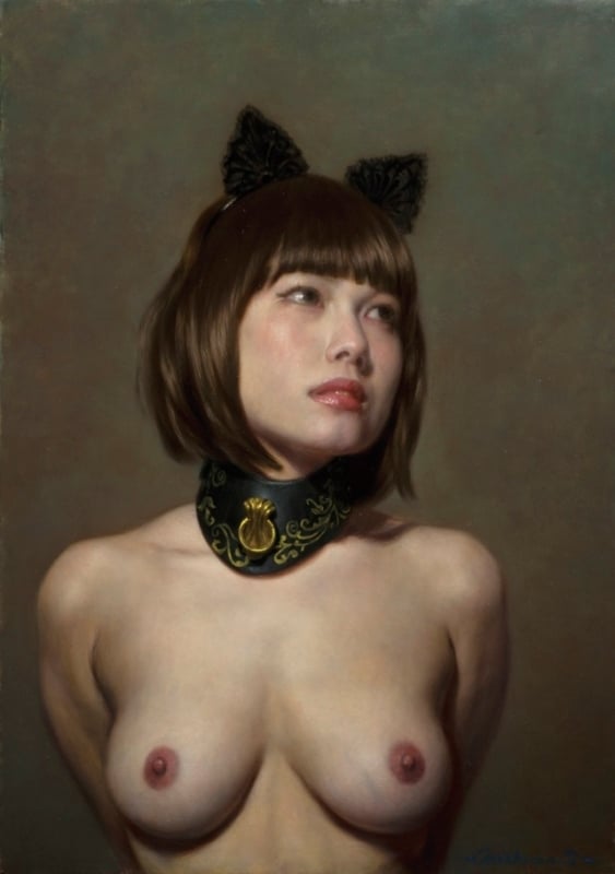 tetsuya mishima nude girl wearing cat ears