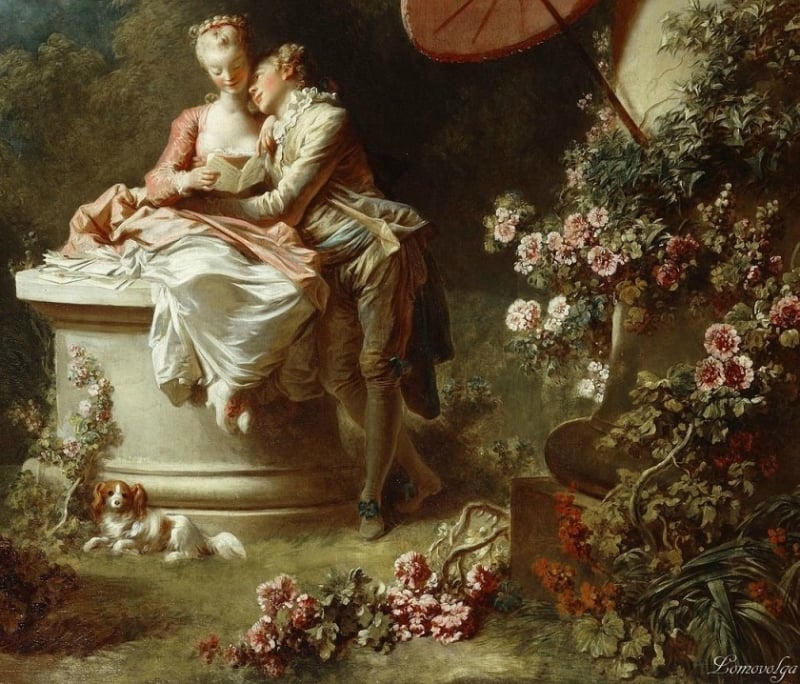 the confession of love Jean-Honoré Fragonard