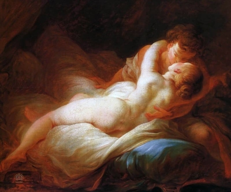 the confession of love Jean-Honoré Fragonard Desired Moment