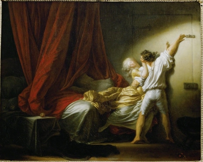 the confession of love Jean-Honoré Fragonard the bolt