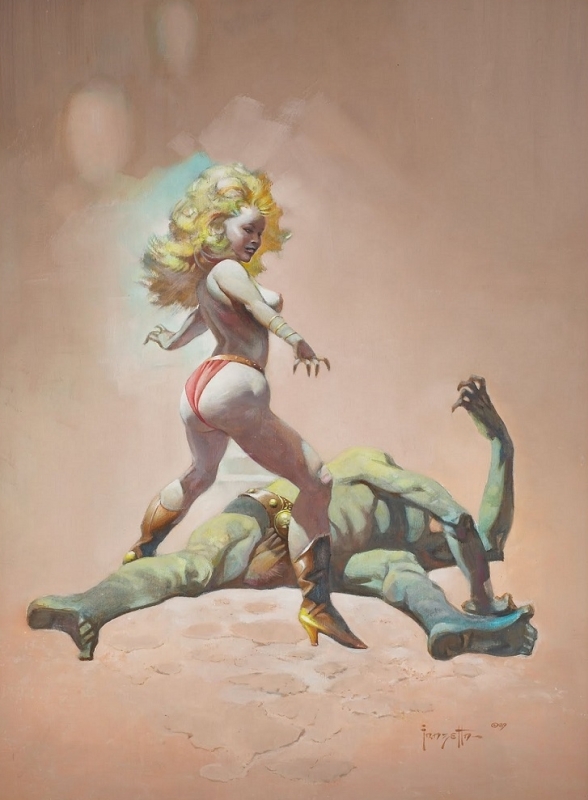 The Countess and the Green Man frank frazetta