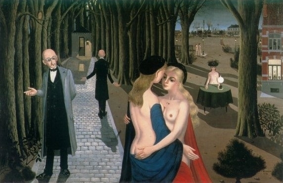 The Girls From The Provinces by Paul Delvaux