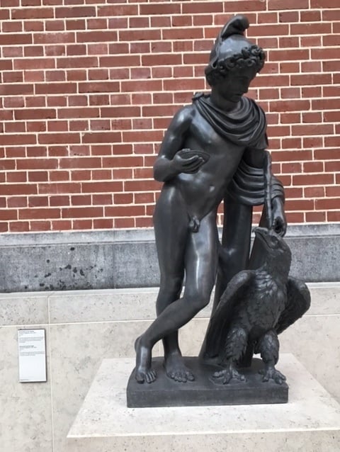 The God Zeus in the form of an eagle carried off the cute young Ganymede Rijksmuseum