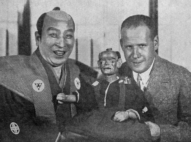 The kabuki actor Sadanji Ichikawa II and Sergei Eisenstein