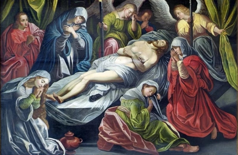 The Lamentation around the remains of Christ, c. late-sixteenth century, anonymous