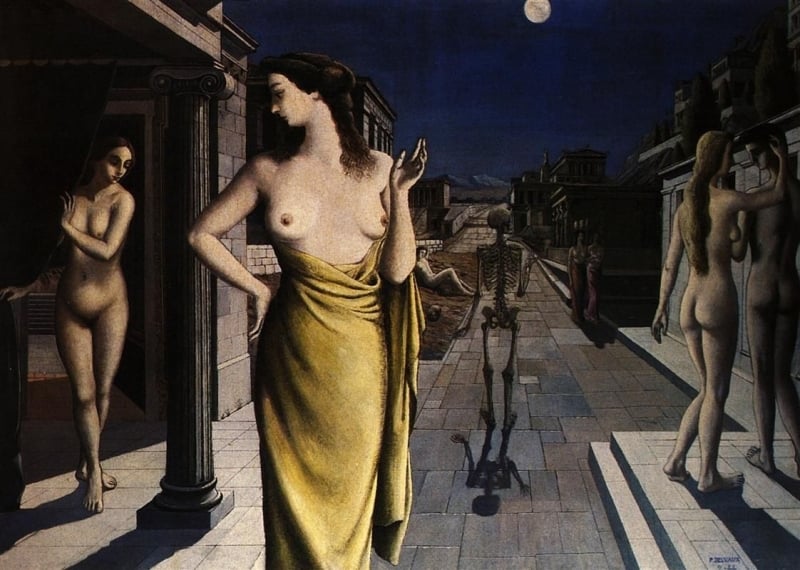 The Lunar City, 1944 by Paul Delvaux