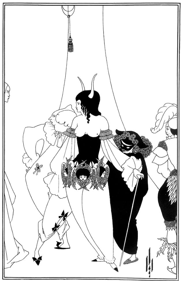 The Masque of the Red Death” by Poe aubrey beardsley